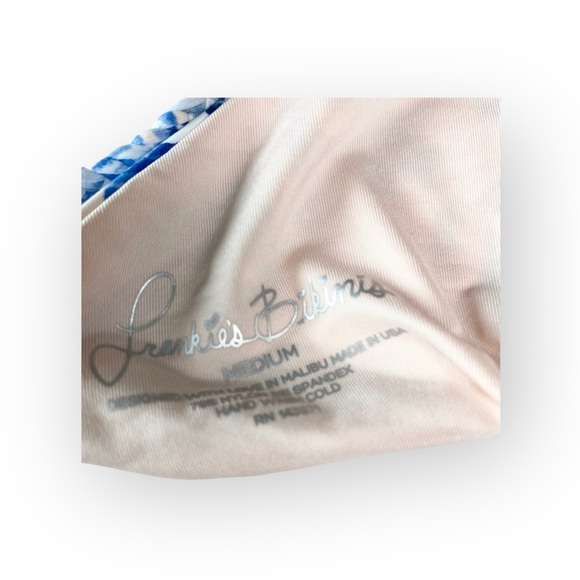 new Frankie’s Bikinis ☀︎︎ Mimi Marina Crochet Bikini Set☀︎ ︎Hawaiian Blush Print - Picture 9 of 16